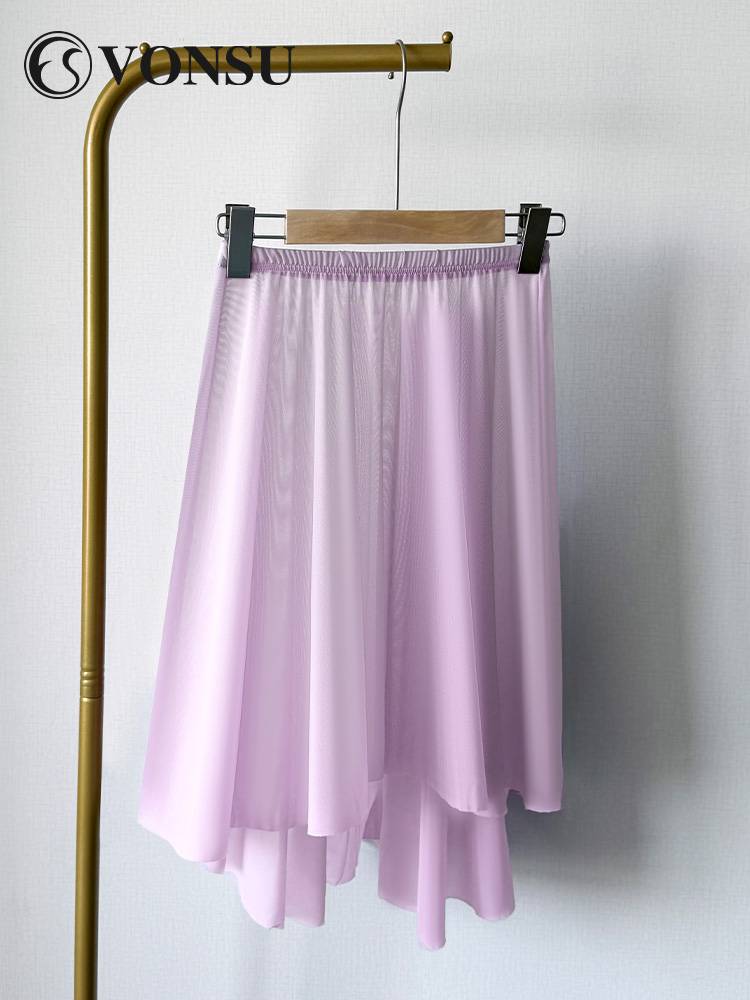 vonsu Fanshu adult ballet net gauze dance skirt women's new gymnastics service skirt