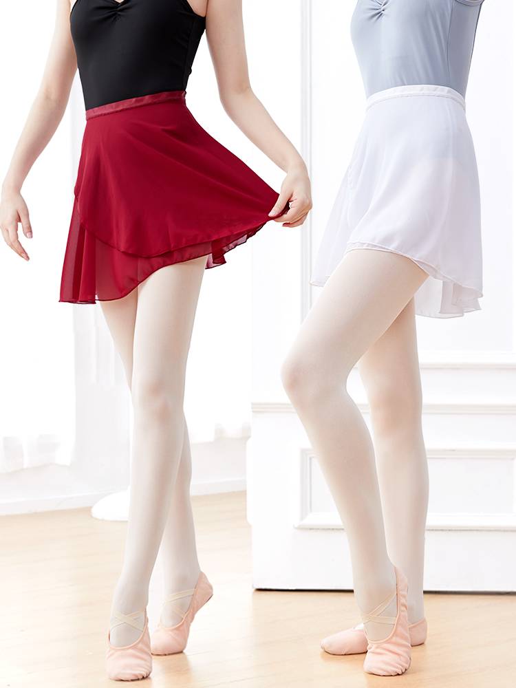 Dance gauze skirt Female ballet dance exercise, hip hip skirt, children's lace dancing skirt chiffon skirt