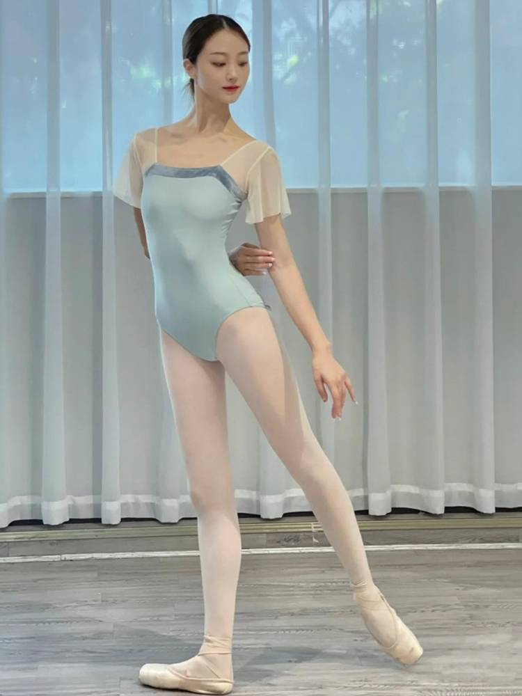 Ballet suit Chinese dance practice service conjoined gymnastics yoga women's clothing adult art test small flying sleeve