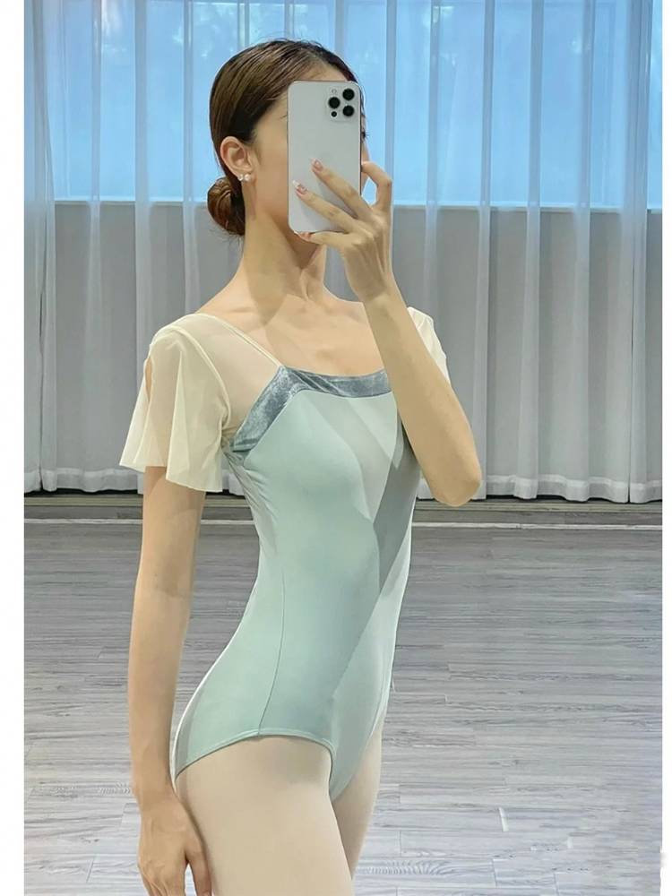 Ballet suit Chinese dance practice service conjoined gymnastics yoga women's clothing adult art test small flying sleeve