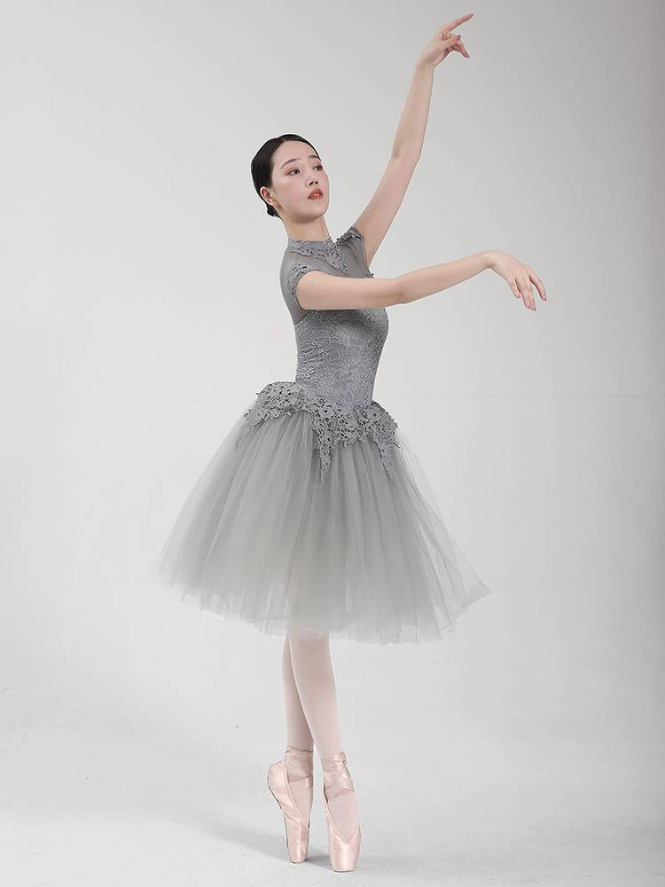 Danceelite ballet skirt performance service adult conjoined ballet tutu skirt professional puff skirt performance suit