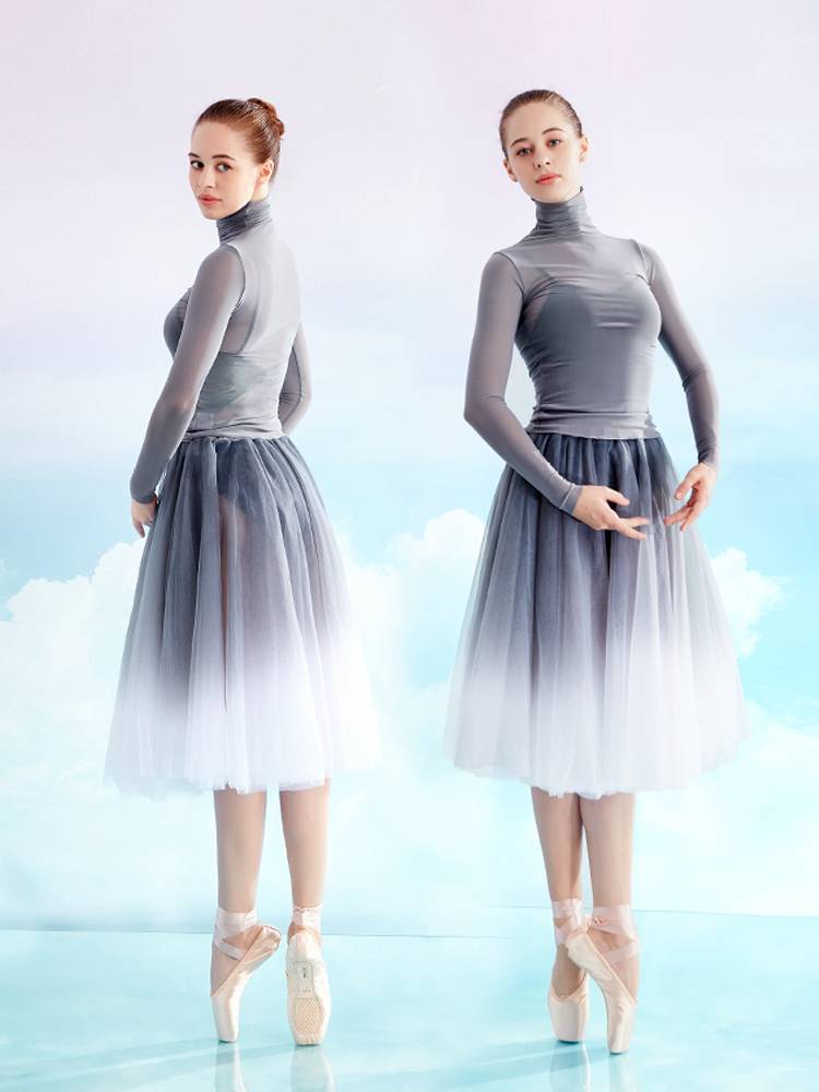 Adult ballet dance service female summer net gauze top teachers' body clothes Chinese dance national clothing classical dance clothing