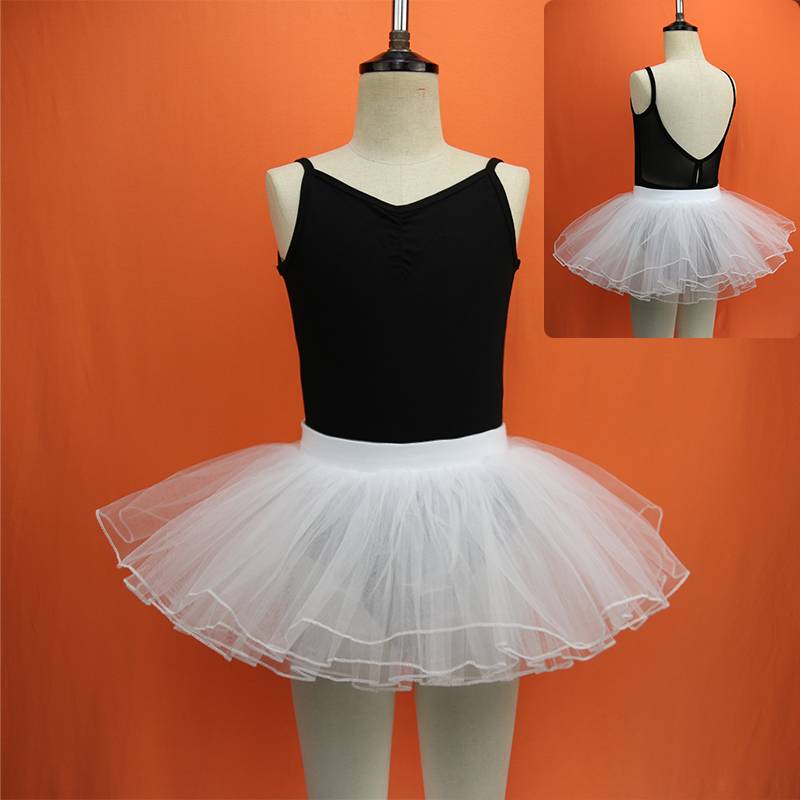 Dance clothes children's suspender summer girls practice gauze skirt split ballet performance clothing jujube red black model