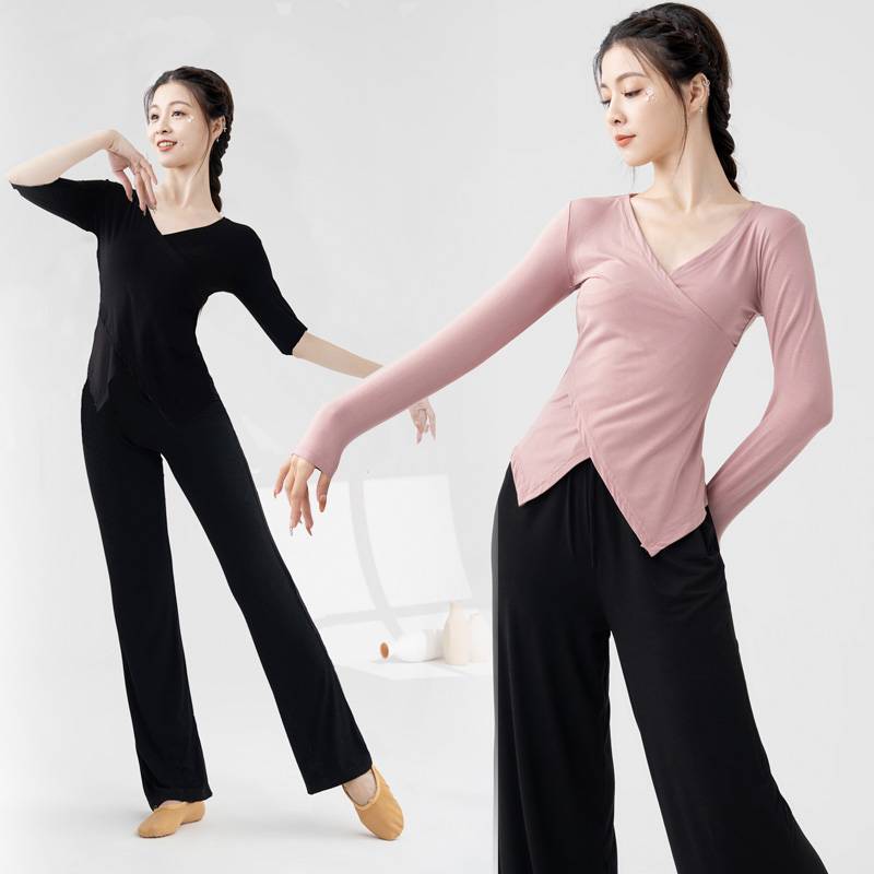 Modern dance dance training service women's set classic dance dance service professional national dance body training top