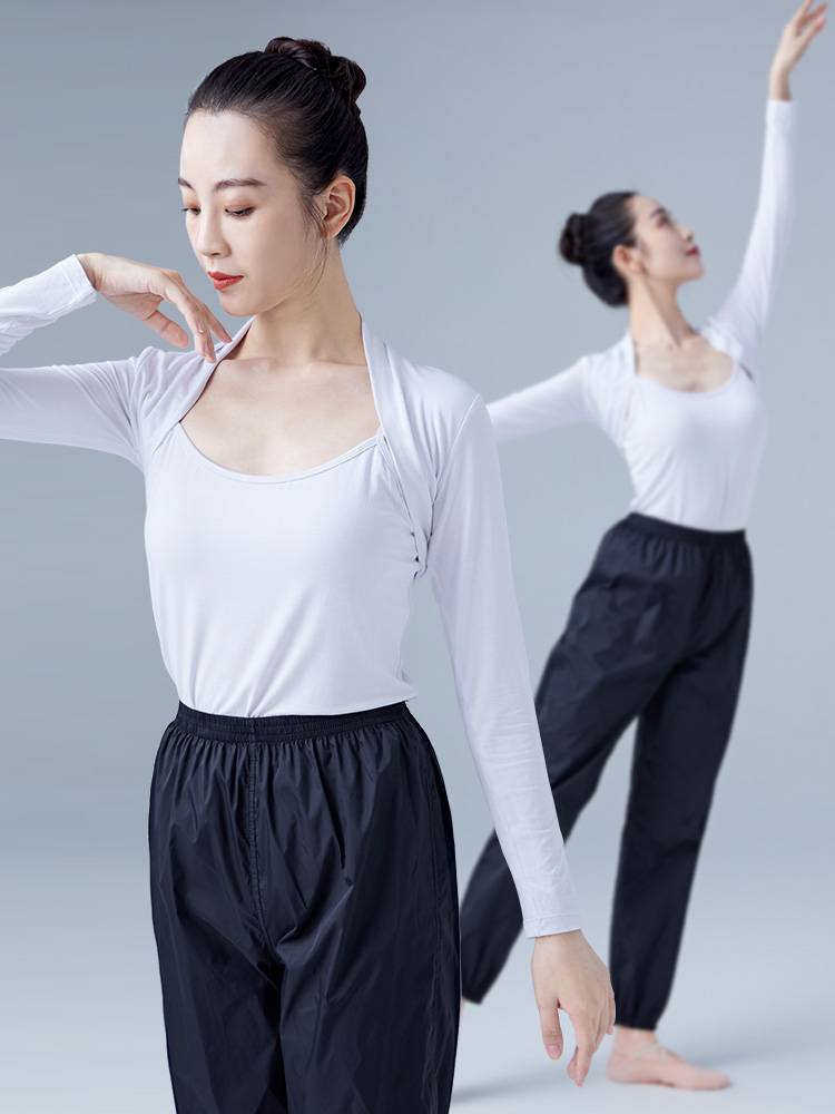 Ballet dance exercise female dance shawl shawl small shoulder top with jacket sweater -shaped dress special shoulder guard spring