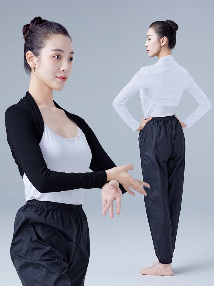 Ballet dance exercise female dance shawl shawl small shoulder top with jacket sweater -shaped dress special shoulder guard spring