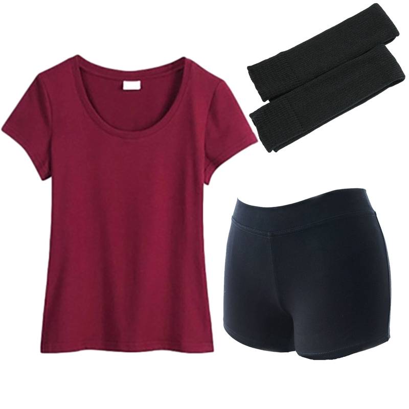 Fanghua's same dance performance performance service ballet modern dance exercise set short sleeve top short pants long pantyhose set