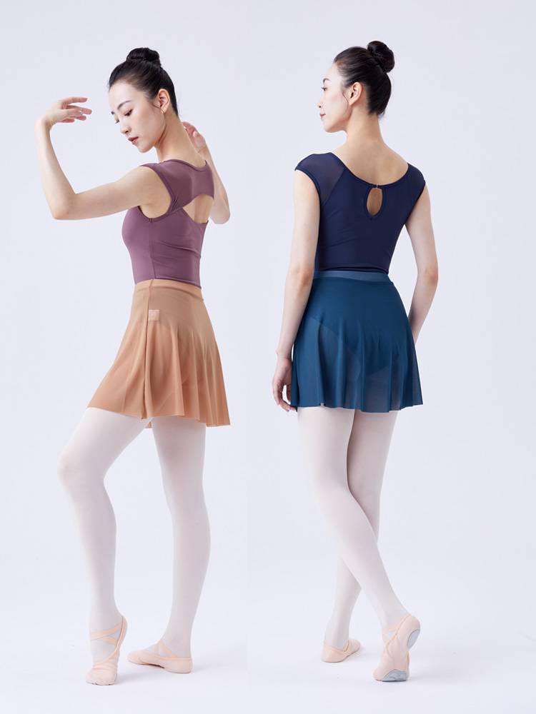 Dance skirt skirt adult female dance service teacher ballet exercise service uniforms autumn black short skirt