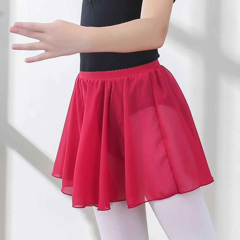 Children's dance service girl practice dance dance skirt performed children's apron skirt ballet chiffon skirt