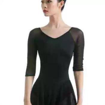Ballet -shaped dress fairy short -sleeved ballet dance clothing female high -grade gymnastics skirt air yoga gymnastics uniform