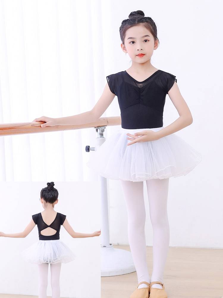 Girls ballet dance children's dance service summer Chinese dance dancing dancing dancing clothes split skirt training dance service opening file