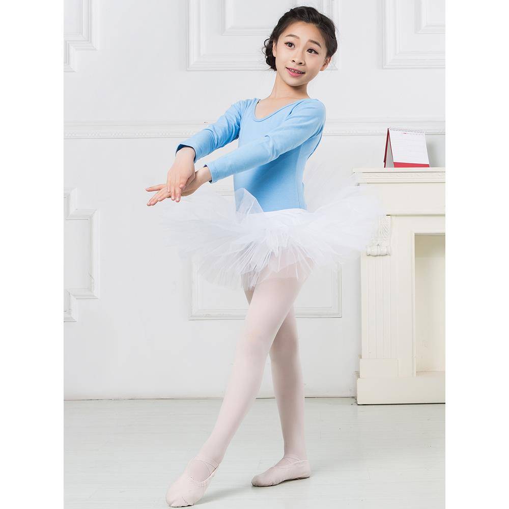 2024 new practice service children 274 long -sleeved body dancing dancing dance girl ballet training 7 gymnastics conjoined