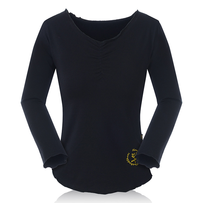 Red Dance Shoes 3802 Dance Dance Dance Dance Dance Daughter Children's Long -sleeved Gymnastics Black Circle Bald Ballet Professional Discipline