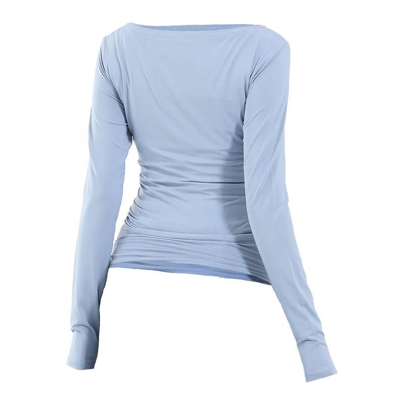 Spot Dance Practice G Service long -sleeved top Slim adult modern dance female one word Modal ballet