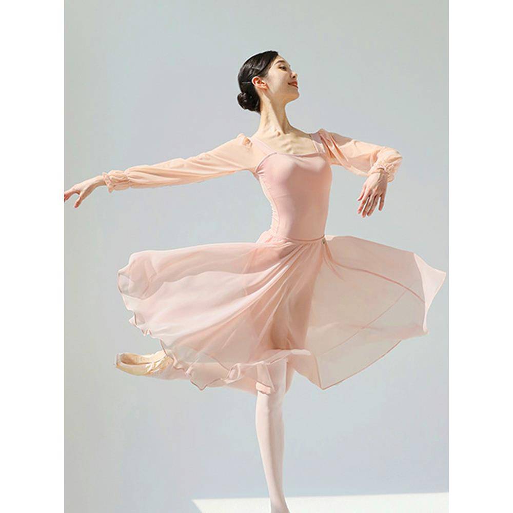 Ballet dance exercise dance dance gymnastics dress gymnastics skirt women's adult training body ballet half skirt