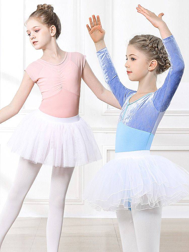 Children's dance gauze skirt Girl skirt dancing ballet dance skirt panton skirt practice clothes white skirt majors