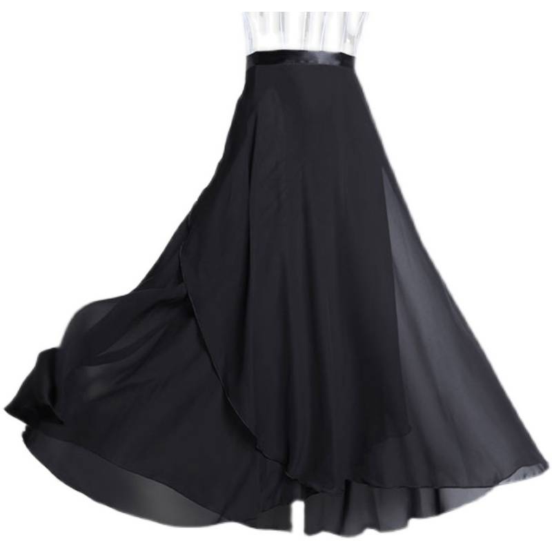 Dance service children's red ballet dance skirt girl practice half -body gauze skirt teacher long skirt, a piece of chiffon apron