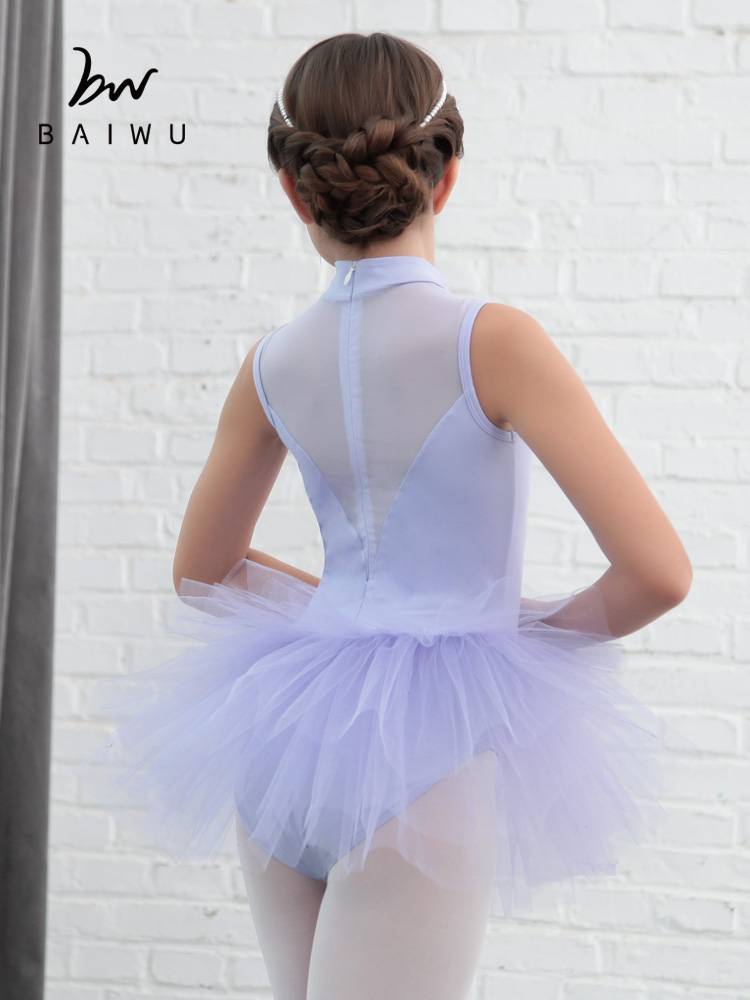 Baiwu children's ballet Chinese -style shoulder sleeve conjoosent dance dance dance girl performance girl performance 118244009