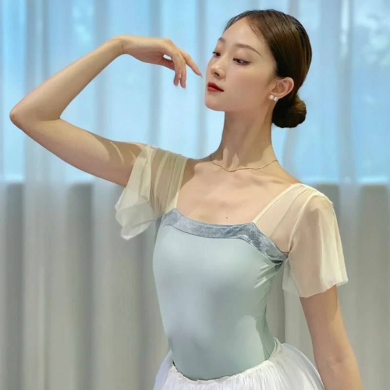 Ballet suit Chinese dance practice service conjoined gymnastics yoga women's clothing adult art test small flying sleeve