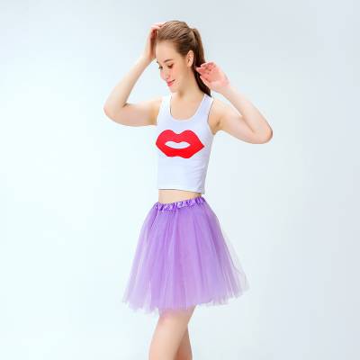 Adult new ballet skirt, half -bodies TUTU skirt half -cut net yarn performance clothing dance dance puff skirt
