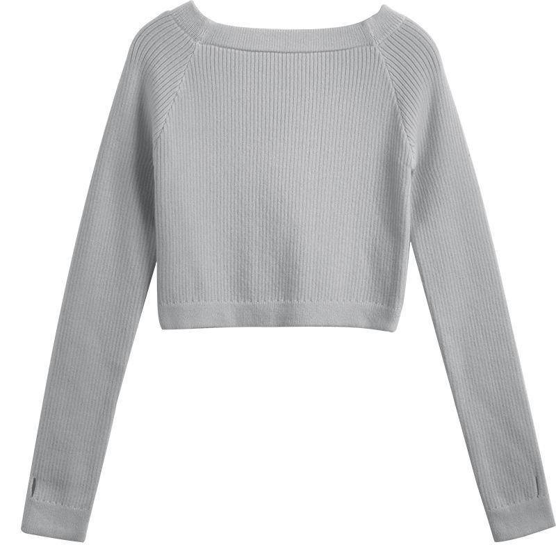 Dance clothing sweater practice jacket autumn and winter adult long -sleeved ballet knitted warm small top dance