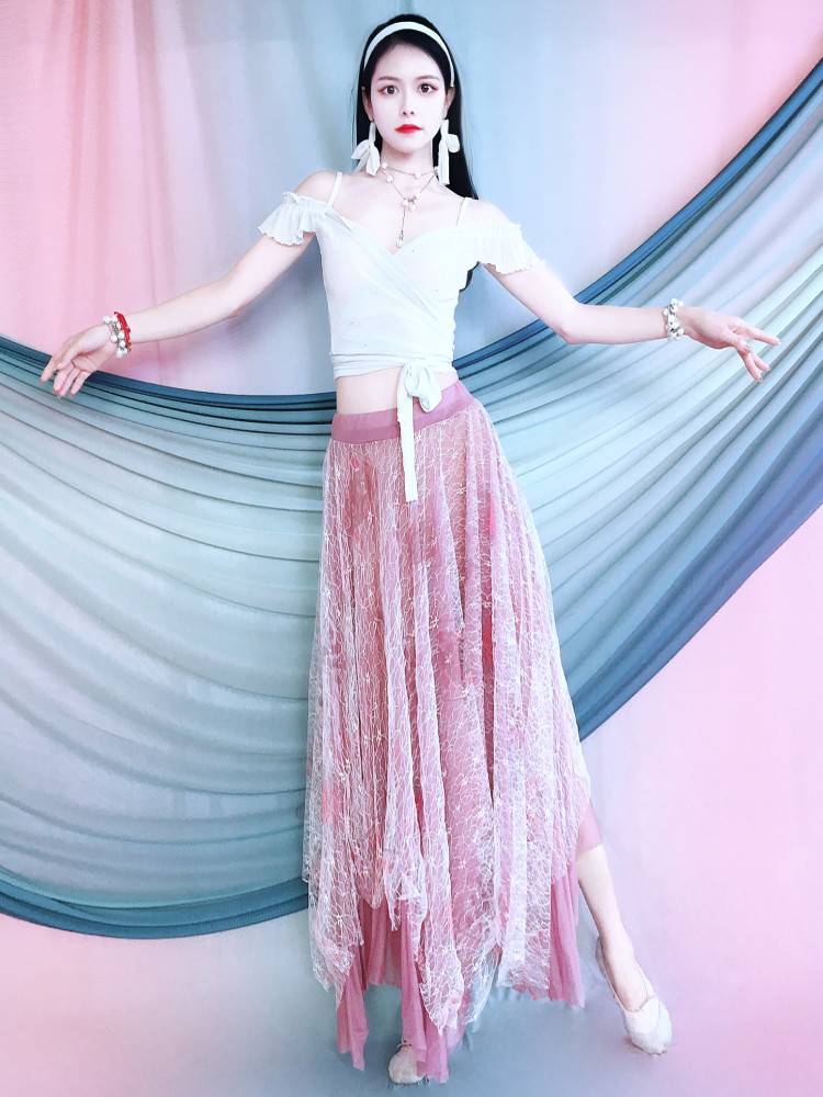 Ballet Dance Dance Dance Dance Gymnasium Xiaofei Sleeve Sleeping Skirt Skin Training Base Practice Delivery Children