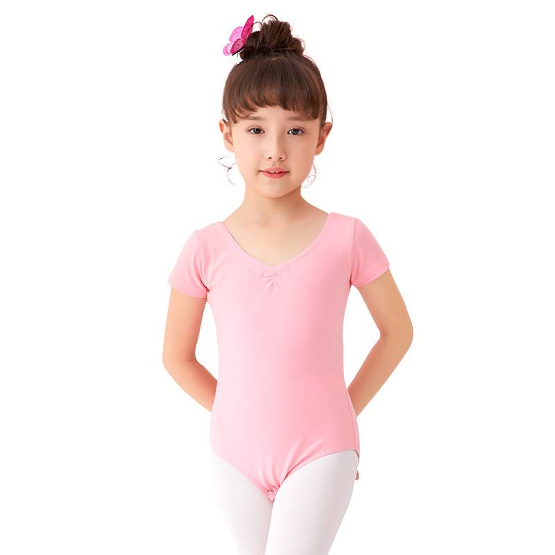 Children's dance service practice service girl short -sleeved ballet service children's test service Chinese dance body uniforms