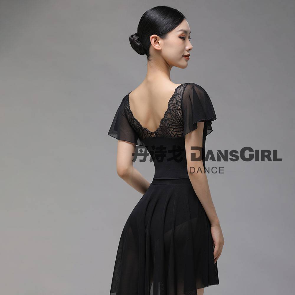 Danshigo dance service ballet mini skirt practitioner, the national adult women's foreign women, front short and long practice skirt