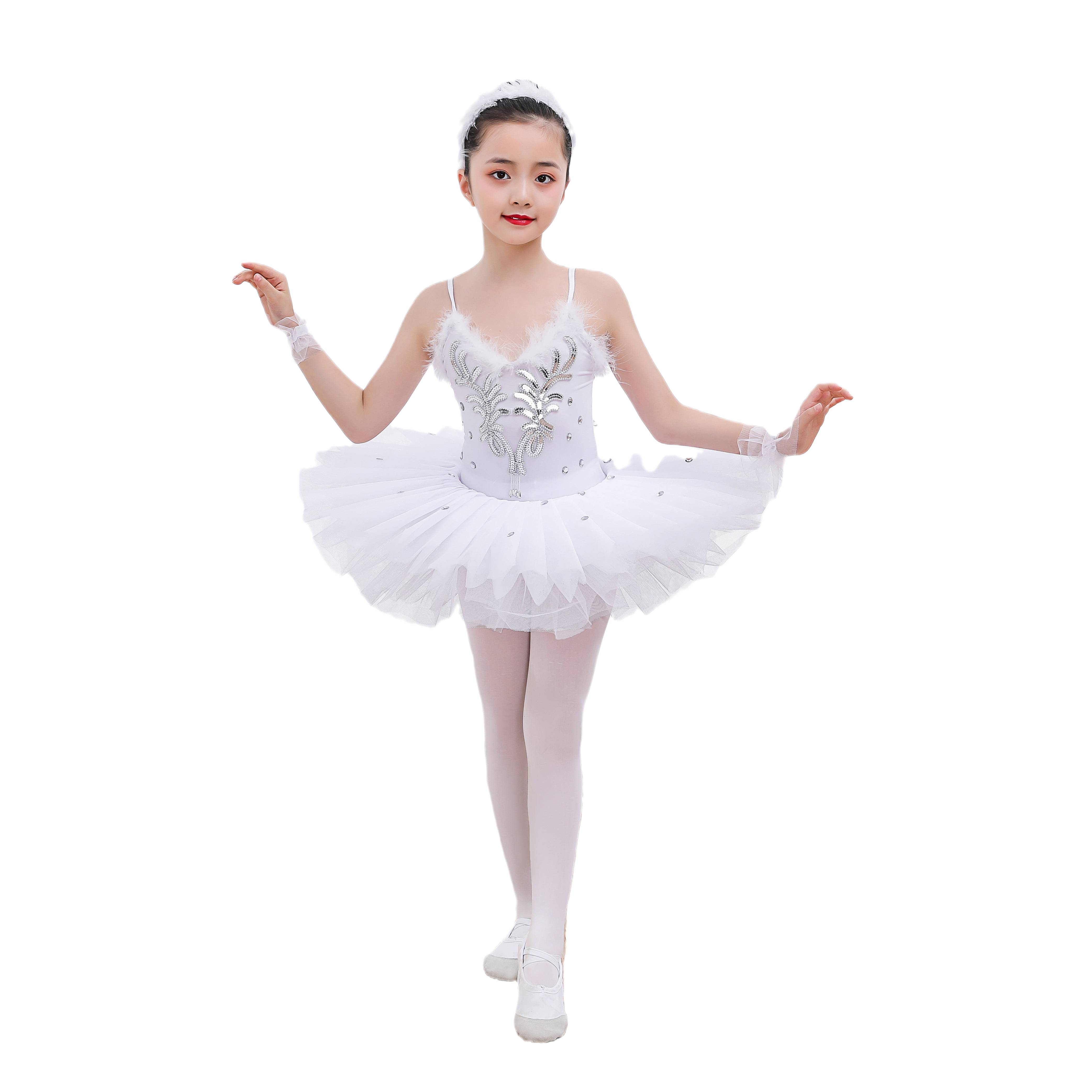 New children's ballet skirt performance service girl Little swan ballet dance panton tatto skirt tutu skirt performance suit