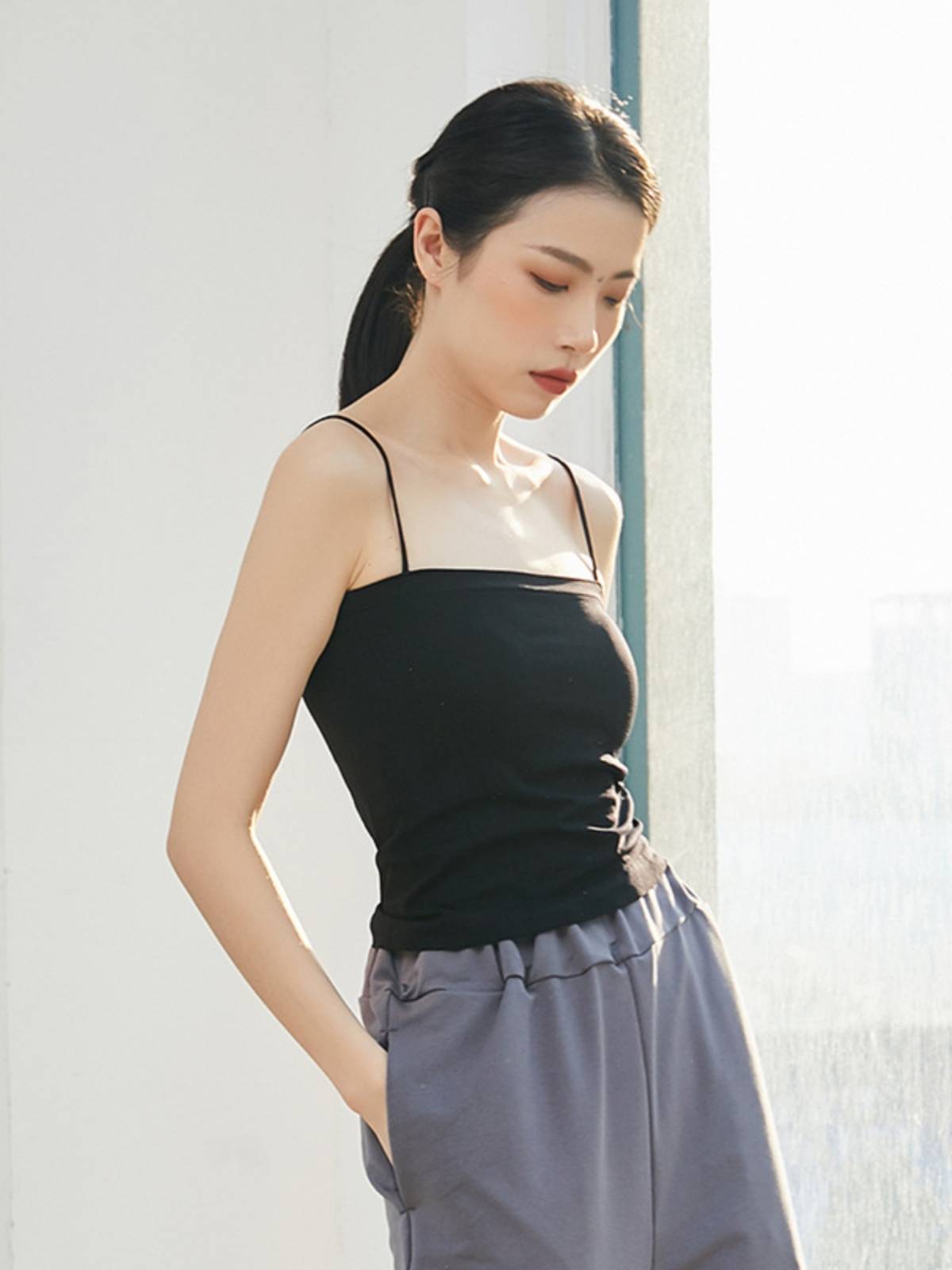 Modern dance clothing vest ballet Modern national classical dance exercise jacket chest pads camisole body clothes female