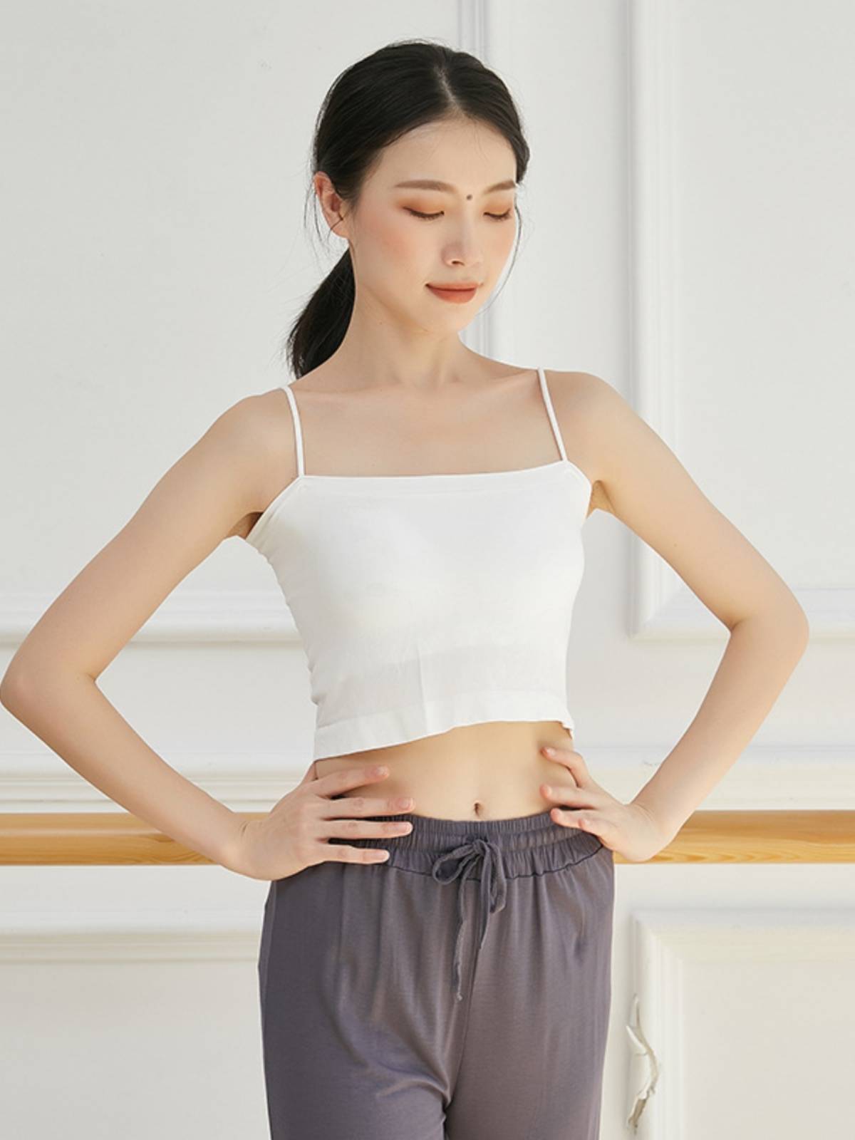 Modern dance clothing vest ballet Modern national classical dance exercise jacket chest pads camisole body clothes female