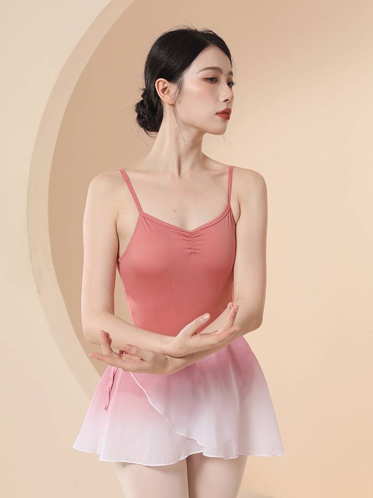 Gymnastics uniform adult female suspender shape clothes test ballet dance exercise conjoined clothes dance service Chinese dance spring