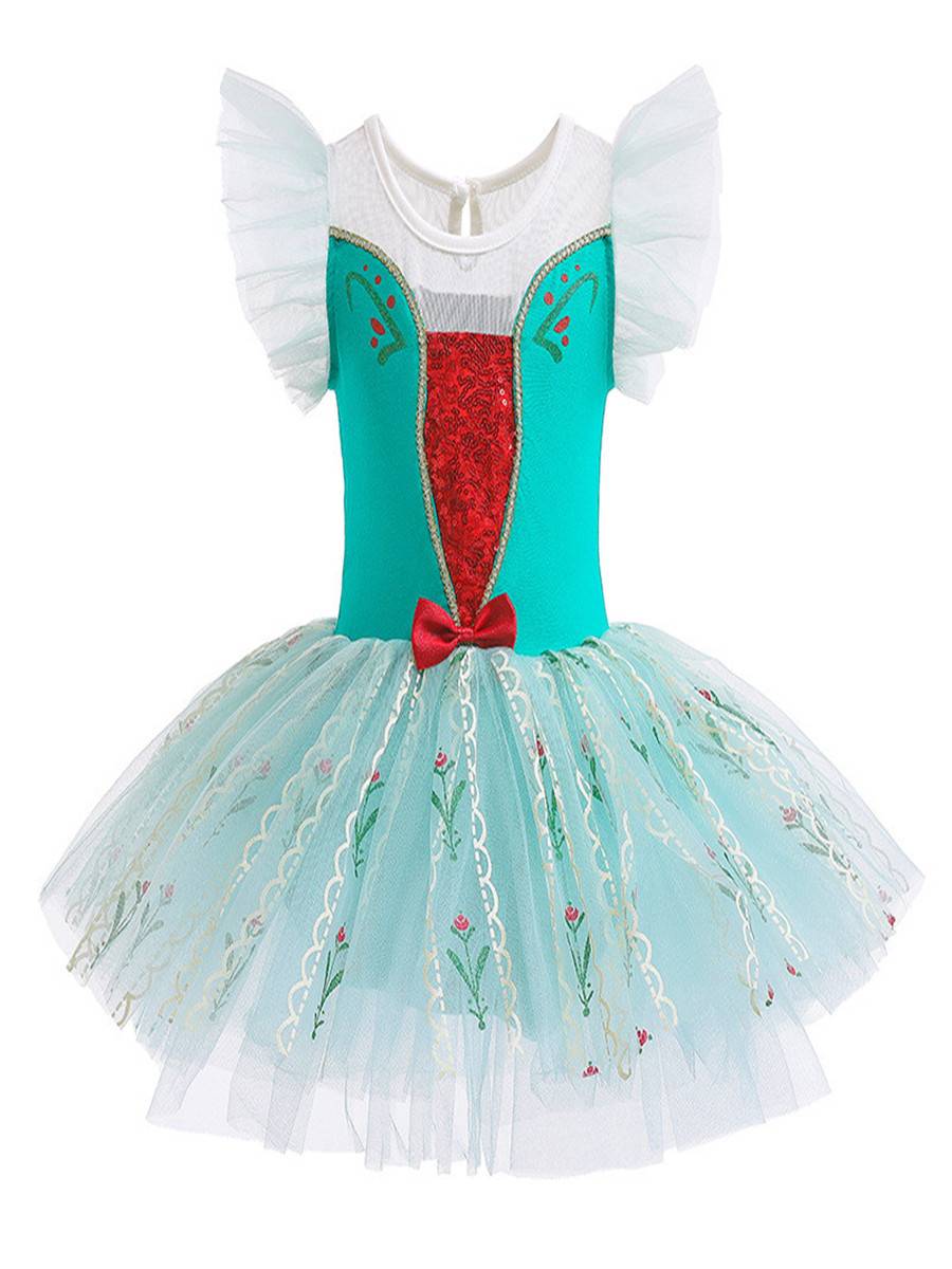 Children Aisa ballet skirt female white snow princess Cinderella's opening performance service grade pure cotton ballet dance skirt