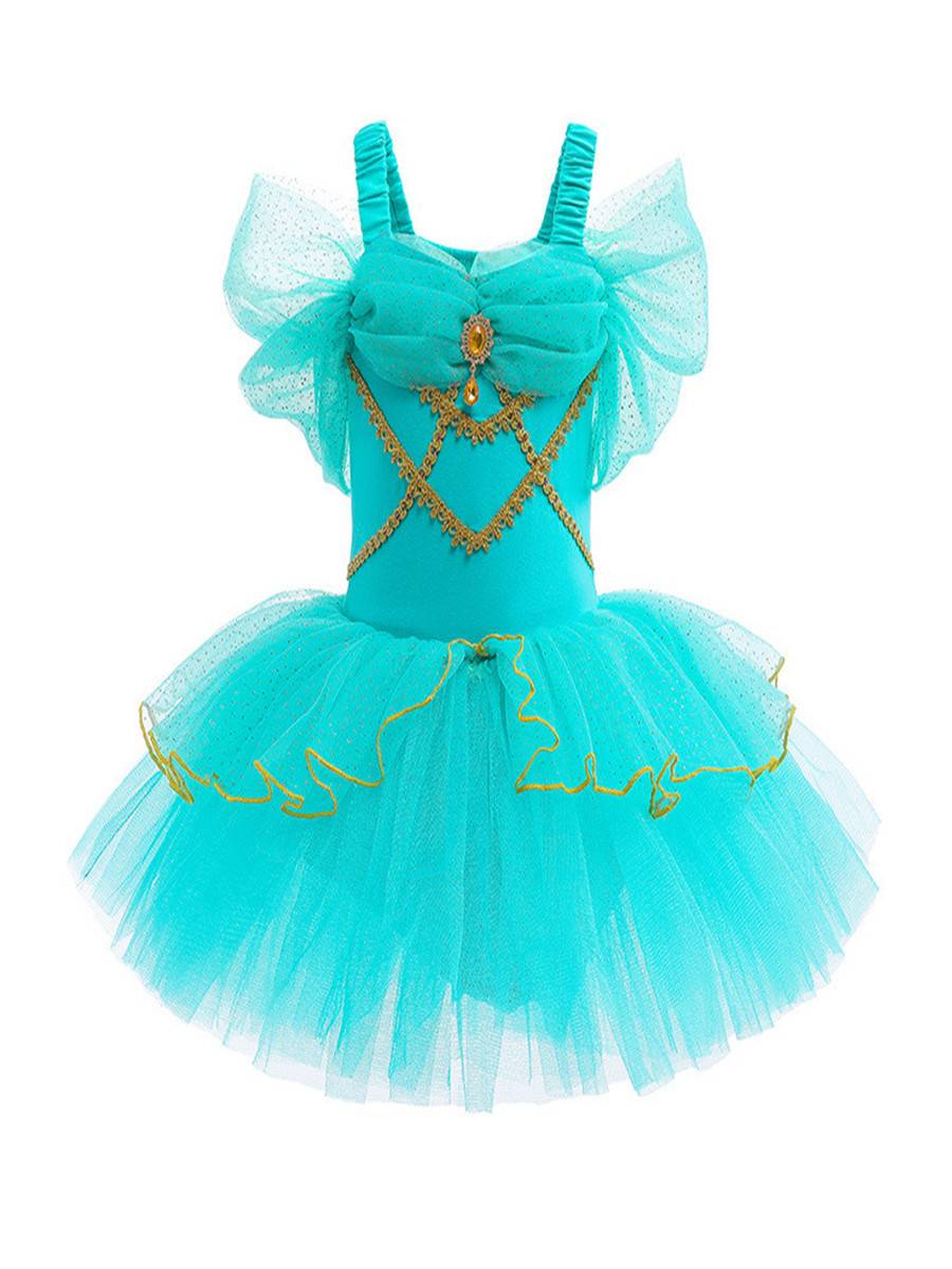 Children Aisa ballet skirt female white snow princess Cinderella's opening performance service grade pure cotton ballet dance skirt