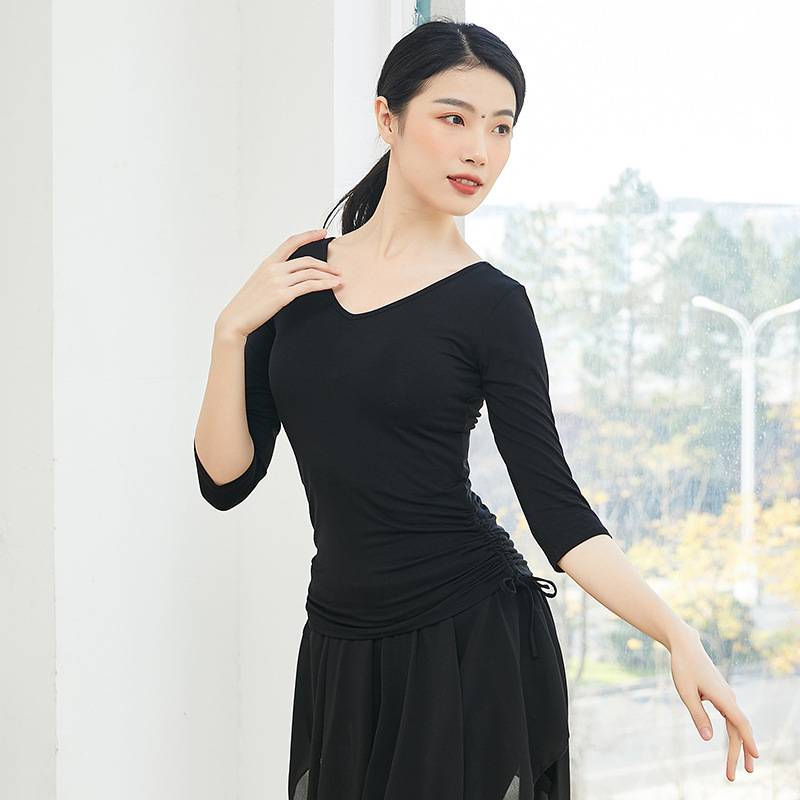 Dance practice uniform Top female shape dancing clothing new modern ballet Latin classical Chinese dance training