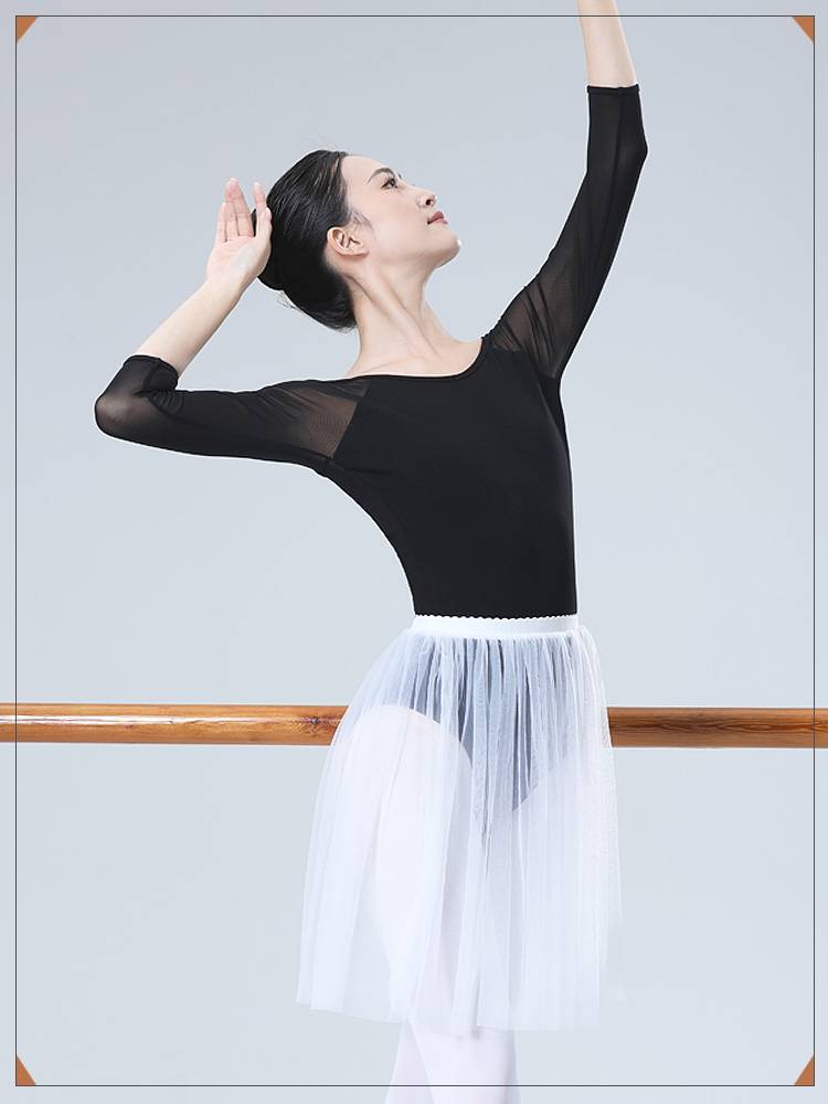 Ballet dance exercise female adult high -gyan gymnastics uniform teacher dance service mentor conjoined dress wearing