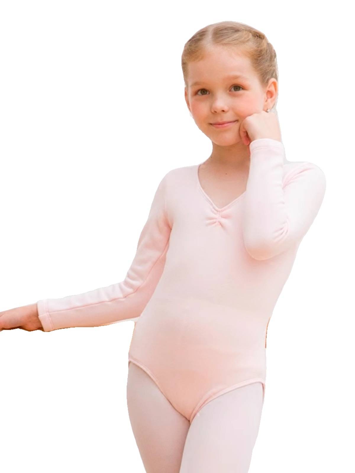 Yidance Children's Dance Service Autumn and Winter Lace Long -sleeved Ballet Plel of Plel and Velvet Fittings