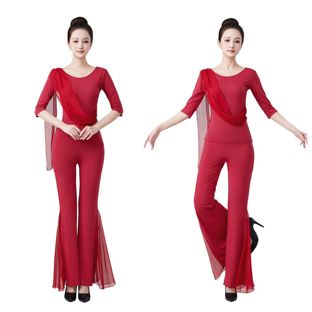 Royal Blue Ribbon Sports Dance Dance Dance Show Model Ballet Practice Training Services Monal Yoga