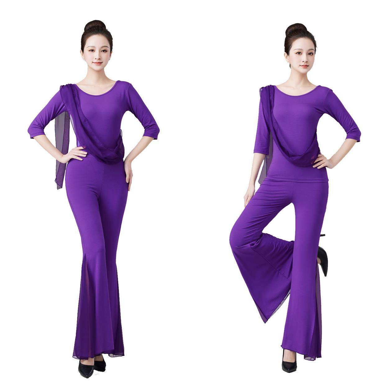 Royal Blue Ribbon Sports Dance Dance Dance Show Model Ballet Practice Training Services Monal Yoga