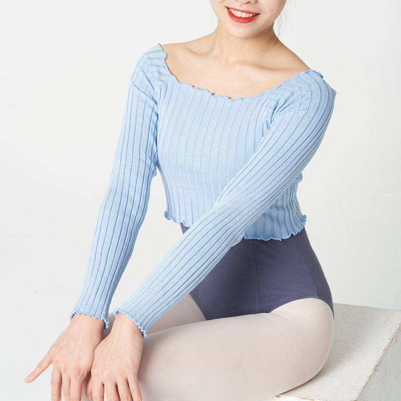 Dance sweater adult ballet Modern dance needle knitting spring performers showing lean professional training uniform