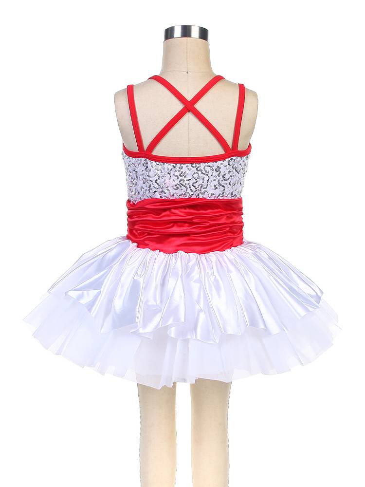 Ballet performance service children's new white professional dance gauze skirt puff skirt sequins ballet tutu skirt