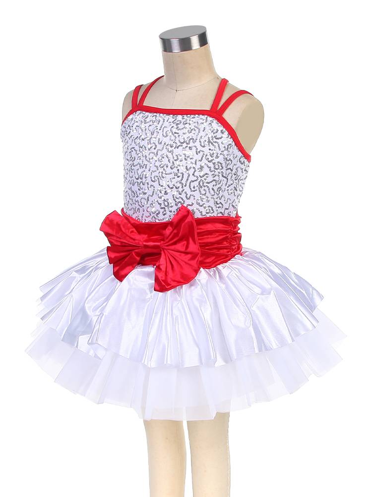 Ballet performance service children's new white professional dance gauze skirt puff skirt sequins ballet tutu skirt