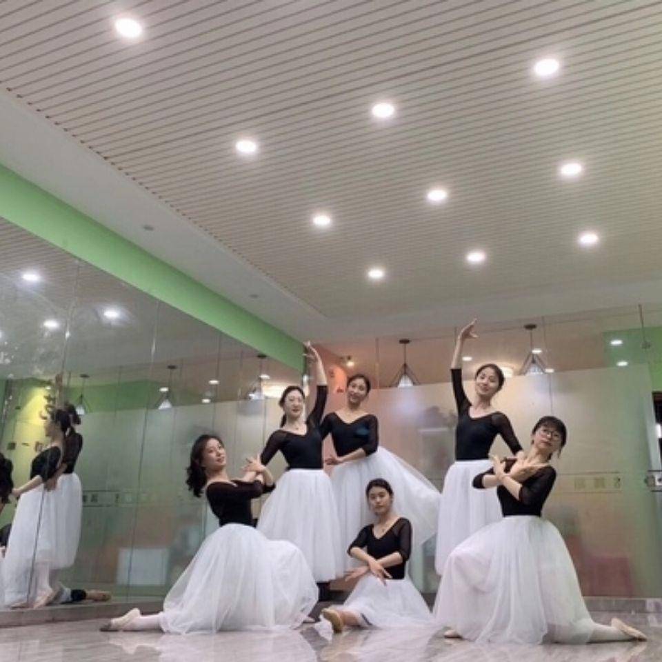 Dance Skirt Skirt Children's Half -Body Teacher White Net Speed ​​Adult Dance Ballet Switching Modern Model Model