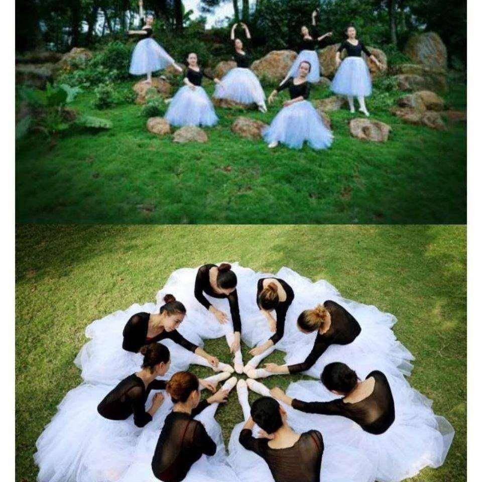 Dance Skirt Skirt Children's Half -Body Teacher White Net Speed ​​Adult Dance Ballet Switching Modern Model Model