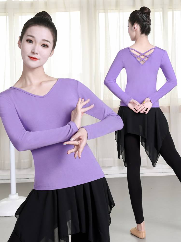 Dance practice clothing body top female Chinese classical dance ballet dance skirt Modal modern dance suit