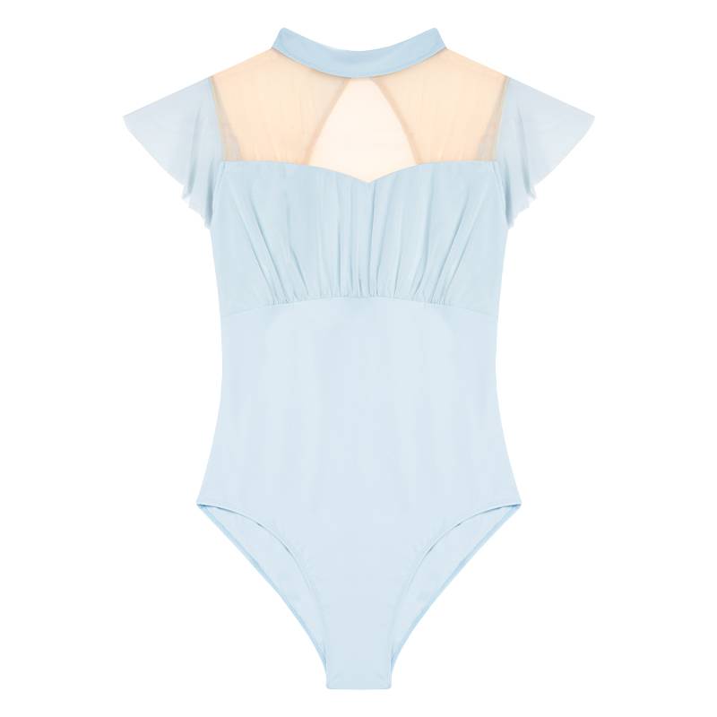 Dance service adult female high -shaped body clothes summer short -sleeved ballet exercises, nets, yoga clothing