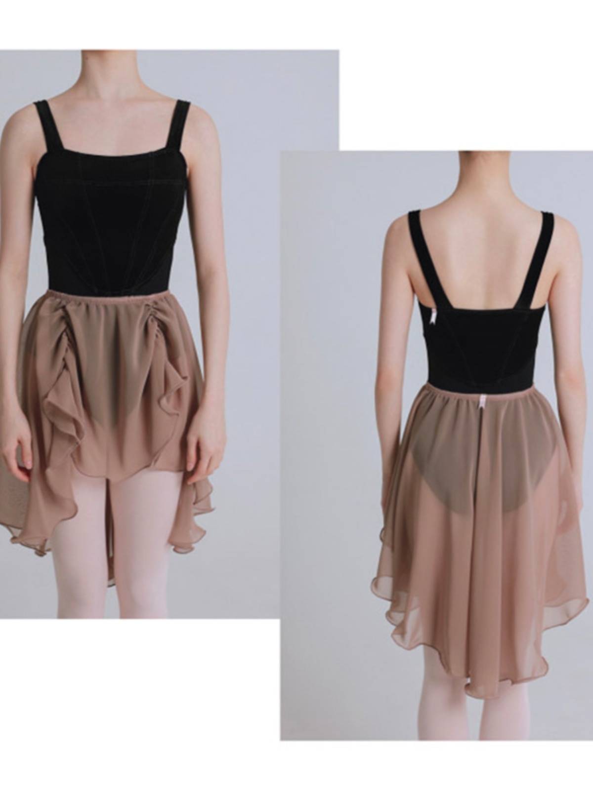 Ballet clothing adult petal skirt new dance gauze skirt dancing dancing skills test -shaped sports service base training suit female skirt female