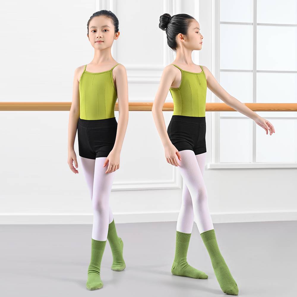 Ballet dance service children and girls spring and summer suspender dance conjoined practice set Exam special shape service Chinese dance