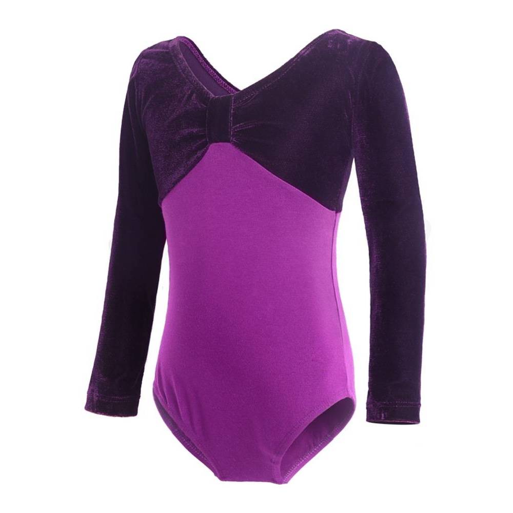 Children's dance clothing summer practice dance service girl ballet service short -sleeved velvet connecting sports clothes Latin performance