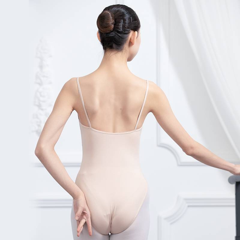 Ballet exercises, adult flesh -colored base clothes ballet ballet performance anti -light ballet dance clothing